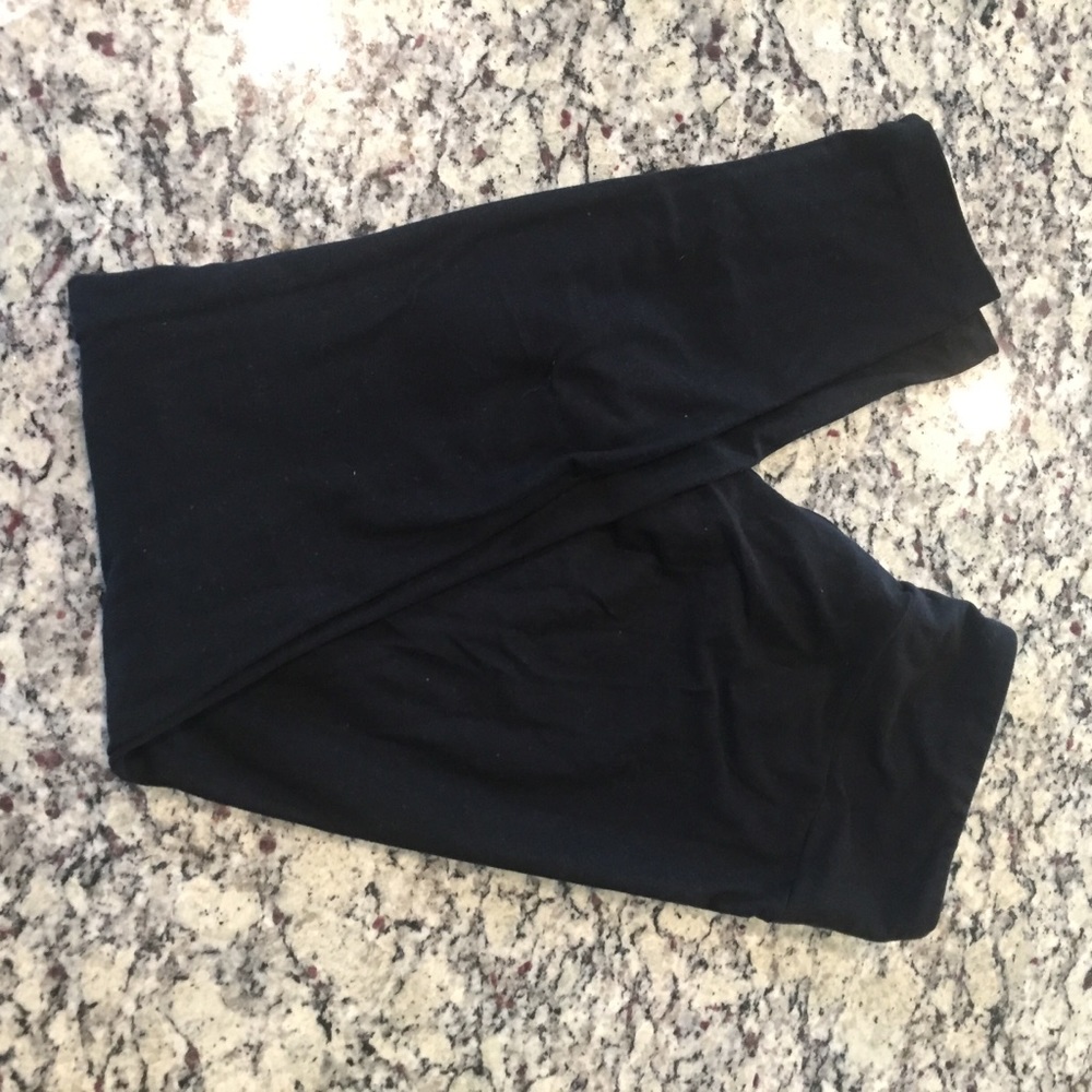 Solid black One Size LuLaRoe Leggings